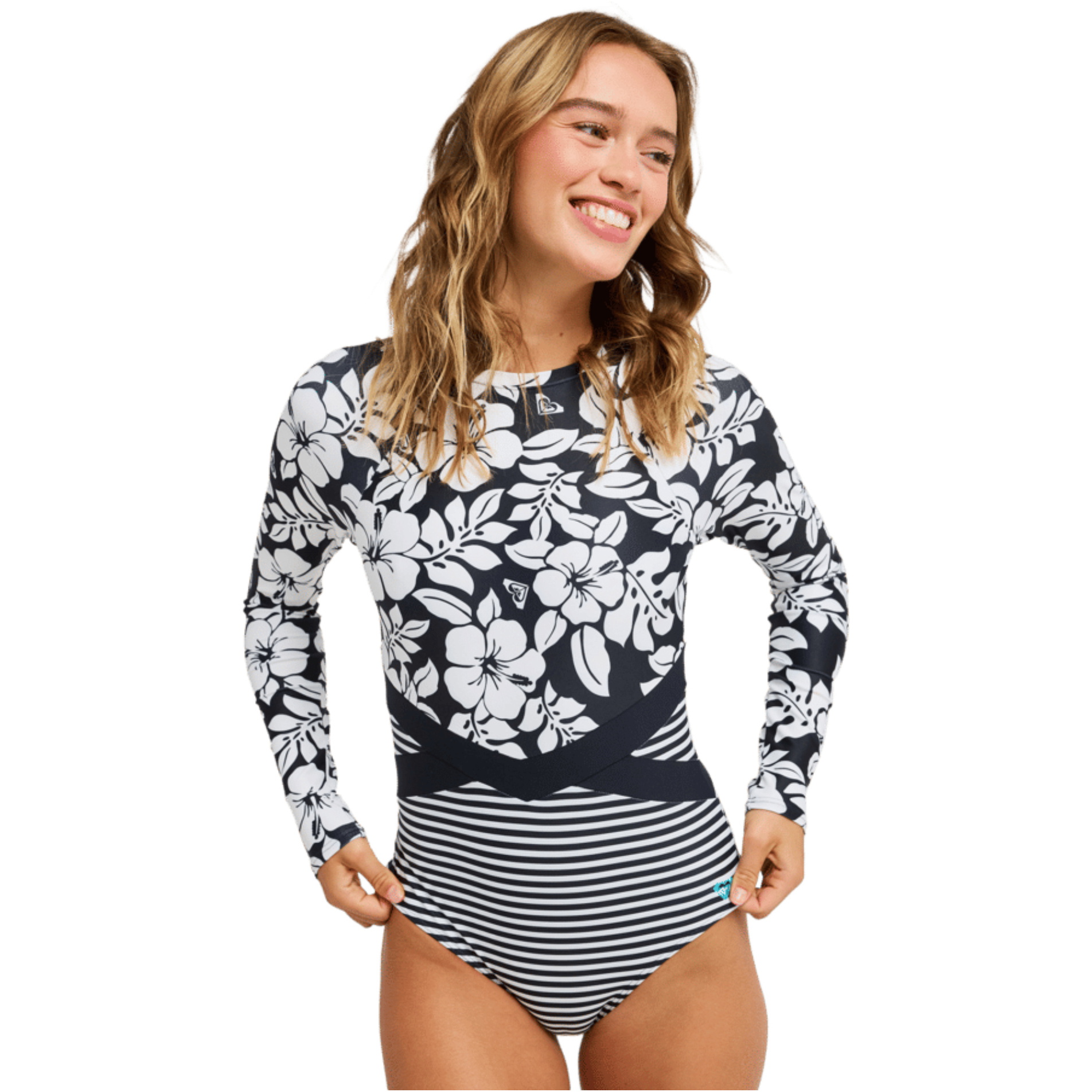2026 Roxy Femmes Combinaison De Surf D'été à Manches Longues ERJWR03924 - Anthracite The Mo